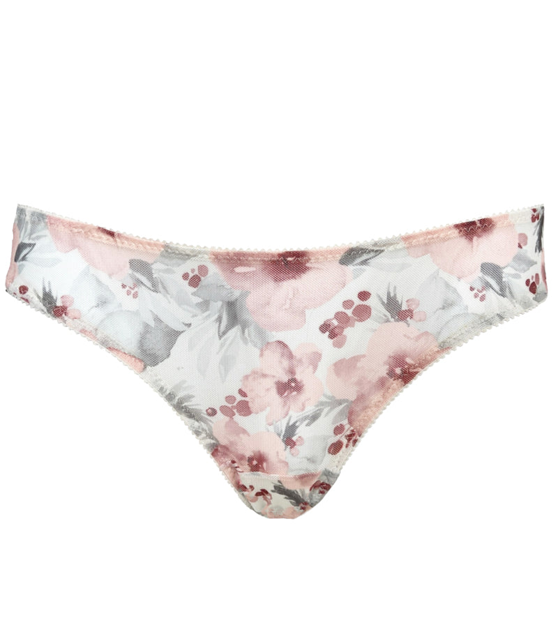 Panty Red Wine Blossoms