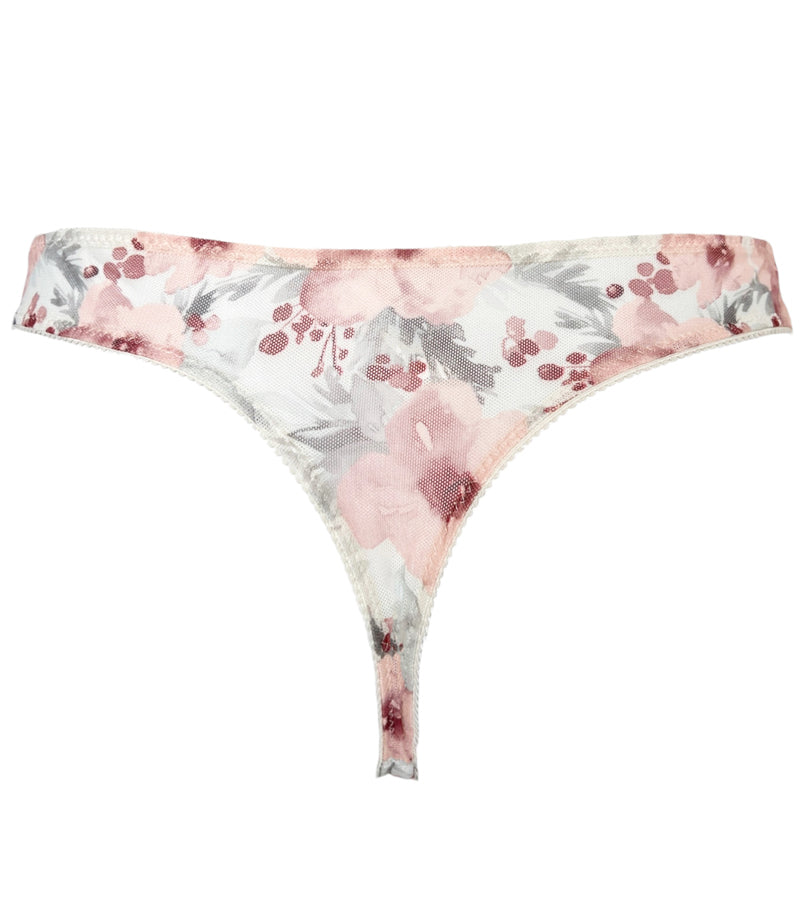Panty Red Wine Blossoms