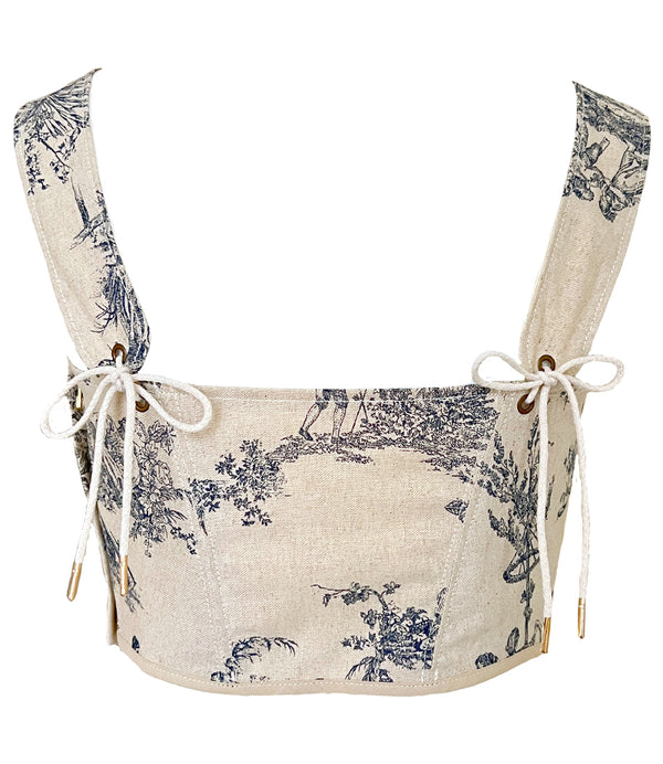 EMMA CORSET TOILE DE JOUY