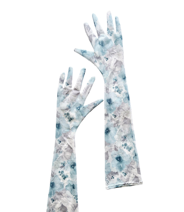 Blue Blossoms Gloves