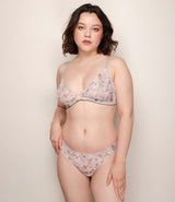 Conjunto Grey Blossoms